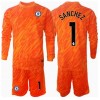 Chelsea Robert Sanchez #1 Torwart Heimtrikot 2024-25 Langarm (+ kurze hosen)